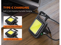 Superfire Lanterna Em Miniatura LED COB 9W 600lm IP44 MX16 Superfire Lanterna Em Miniatura LED COB 9W 600lm IP44 MX16